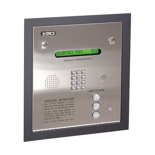 Doorking 1835-084 Flush-Mounted Telephone Entry System