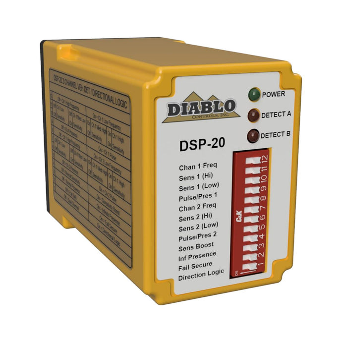 Detector de bucle de vehículo Diablo DSP-20 (arnés no incluido)