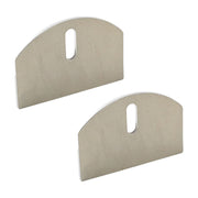 D&D CI2140 Carriage Plates 4" Steel (Pair)