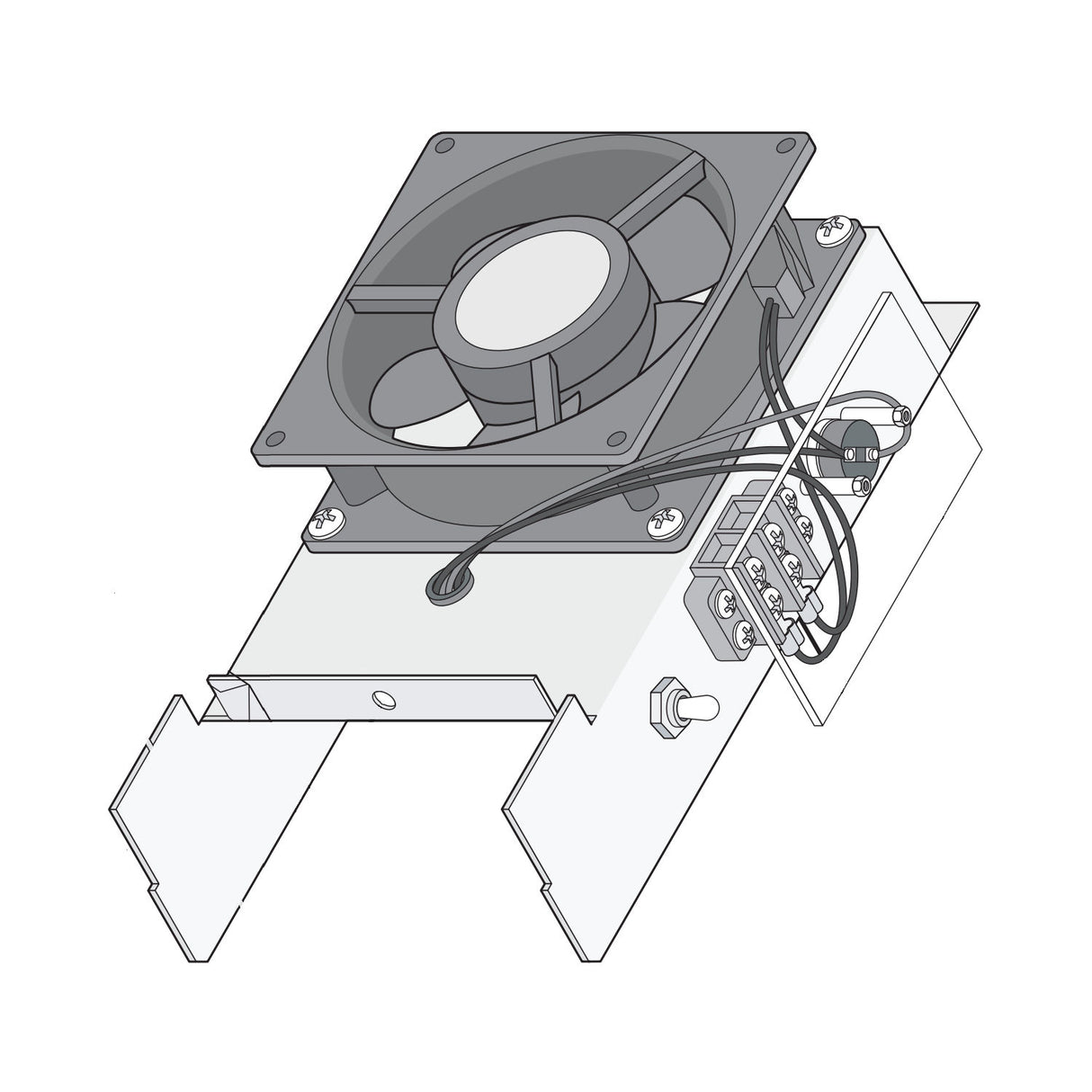 Doorking 1601-093 Kit de ventilador