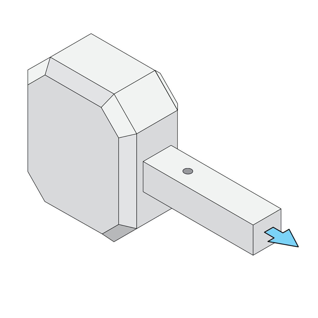 Doorking 1601-300 Contrapeso para brazo octogonal