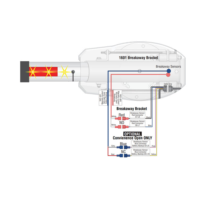 Doorking 1601-400 Magnetic Contact Breakaway