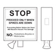 Doorking 1615-081 Traffic Warning Sign for Auto-Spike System