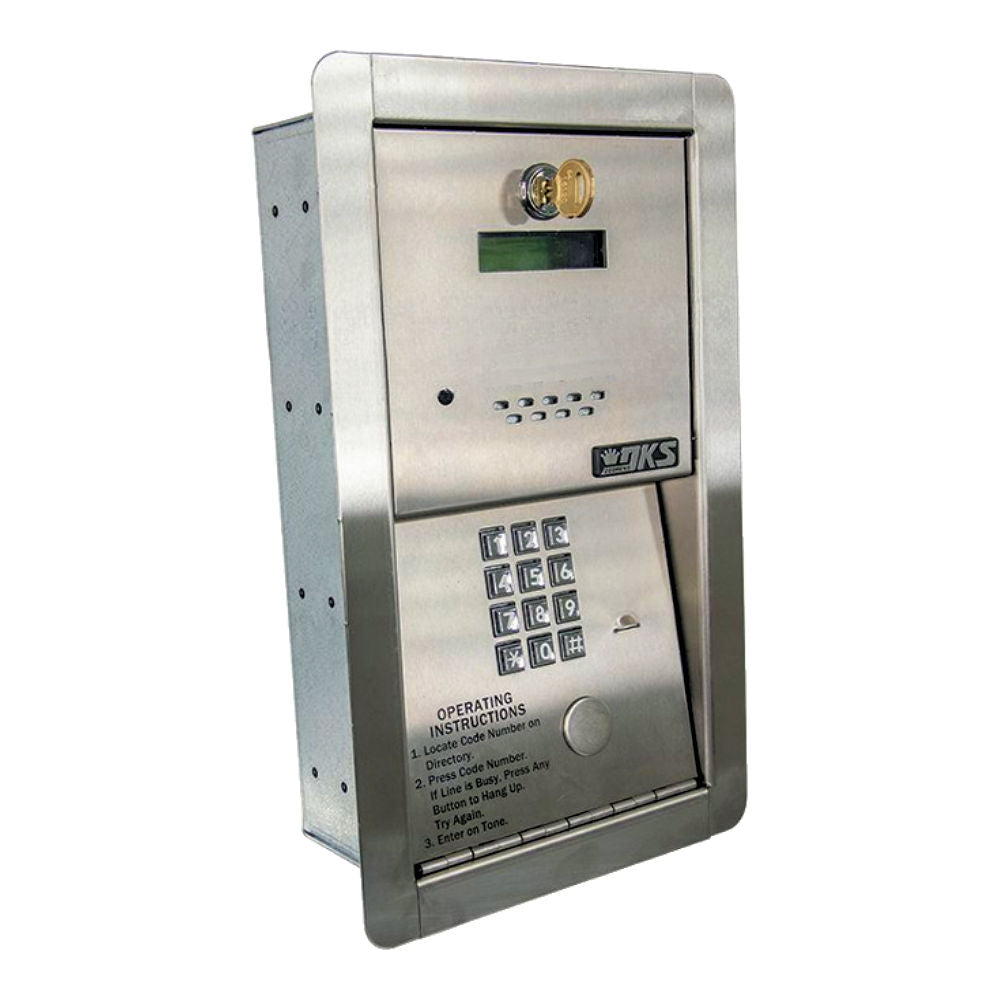 Doorking 1802-089 Flush Mount Telephone Entry System