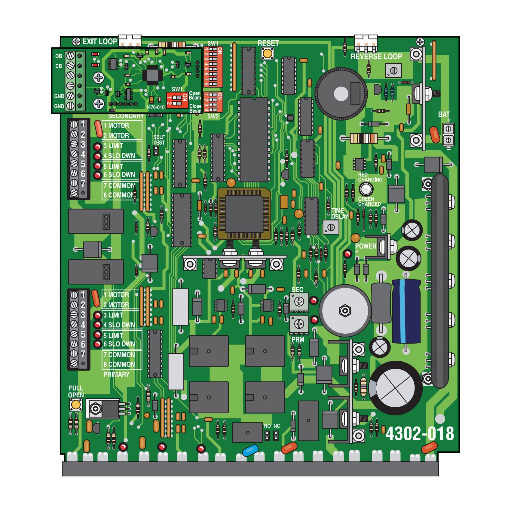 拡張カード OGGIKEN EF-250-05BP-ABCDE CIRCUIT BOARD Doorking4302-018.jpg?v=