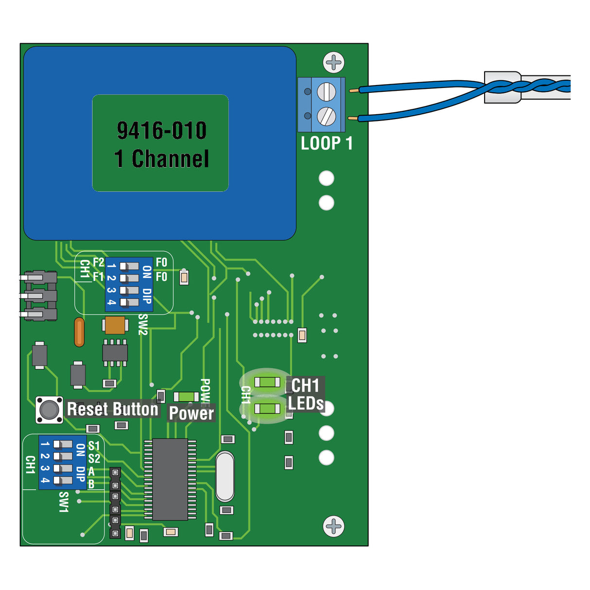 Doorking 9416-010 Single-Channel Plug-In Loop Detector