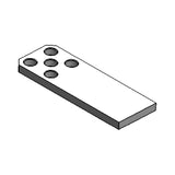 DoorKing 6006-235 Post Mount Rear Bracket for 6006 Operators, illustration