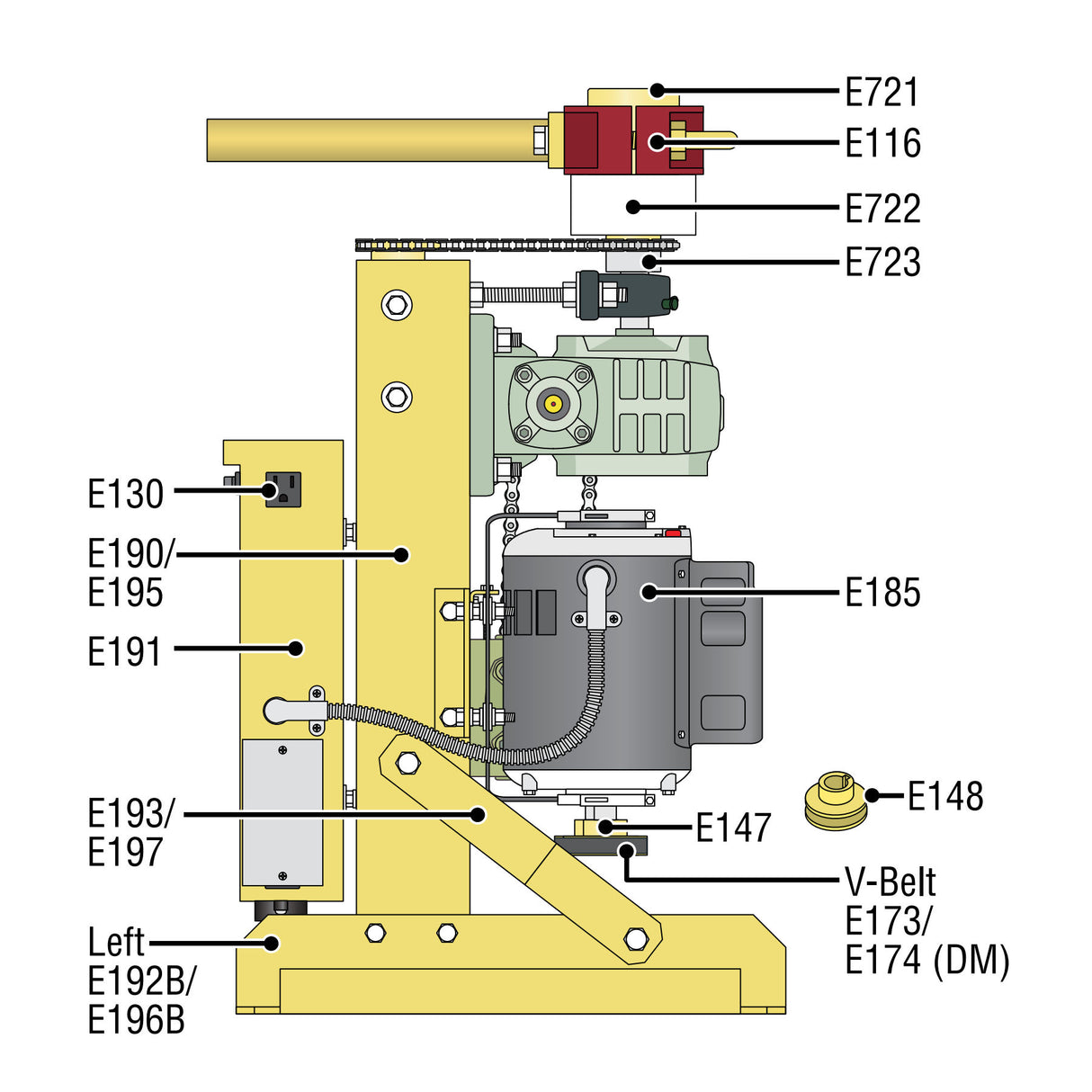 Eagle E723 Sprocket for Eagle 100 and 200 Operators | Elitegates.net
