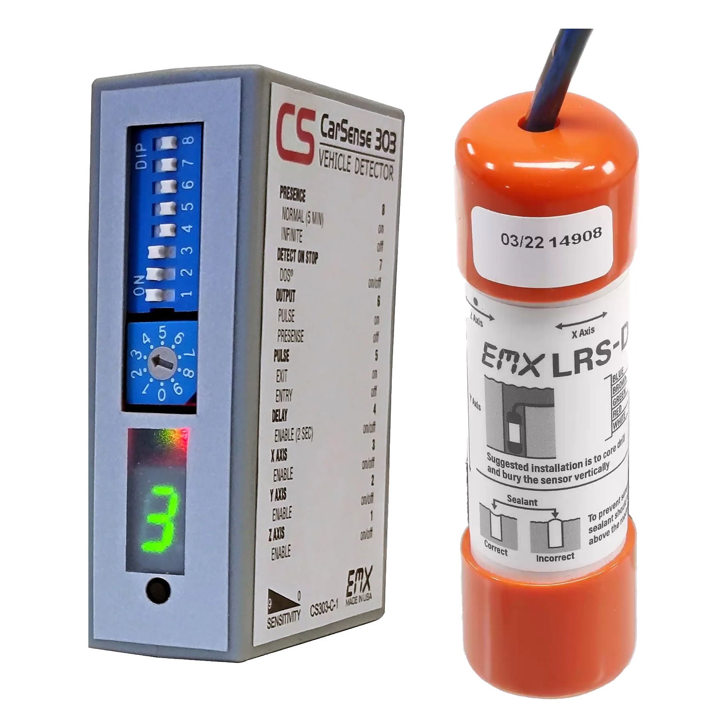 EMX Carsense 303 Direct-Burial Probe Vehicle Detection Kit