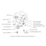 HySecurity MX000230 Manual Bypass Valve, parts diagram