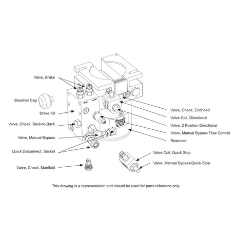 HySecurity MX000230 Manual Bypass Valve, parts diagram