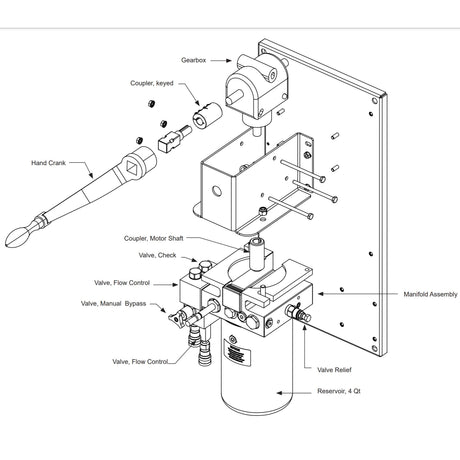 Hysecurity MX000352 Manifold Check Valve, parts diagram
