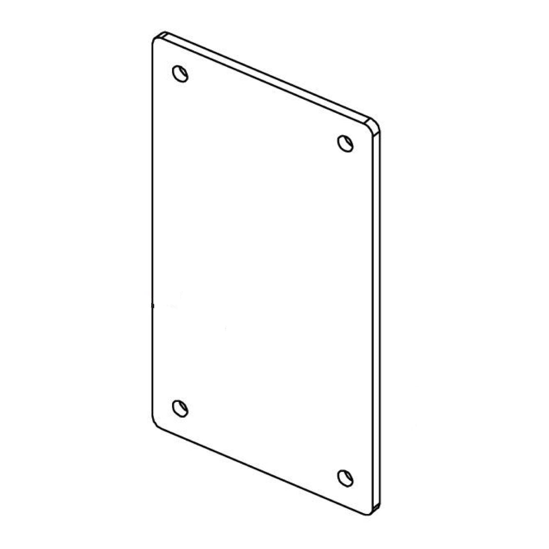 Hysecurity MX000531 Cover Plate, Lower