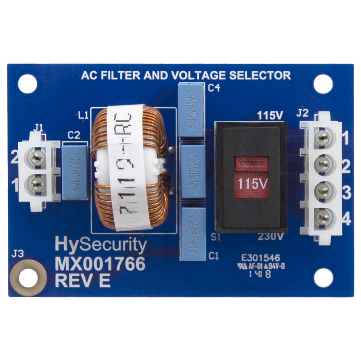 HySecurity MX001766 Power Supply Board, 115/230VAC