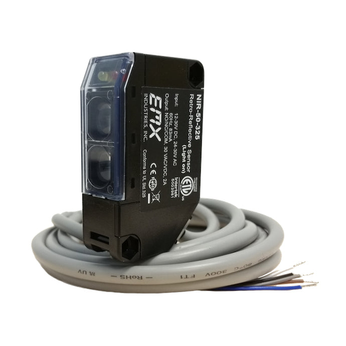 EMX NIR-50-325 Retroreflective Monitored Photoeye (UL)