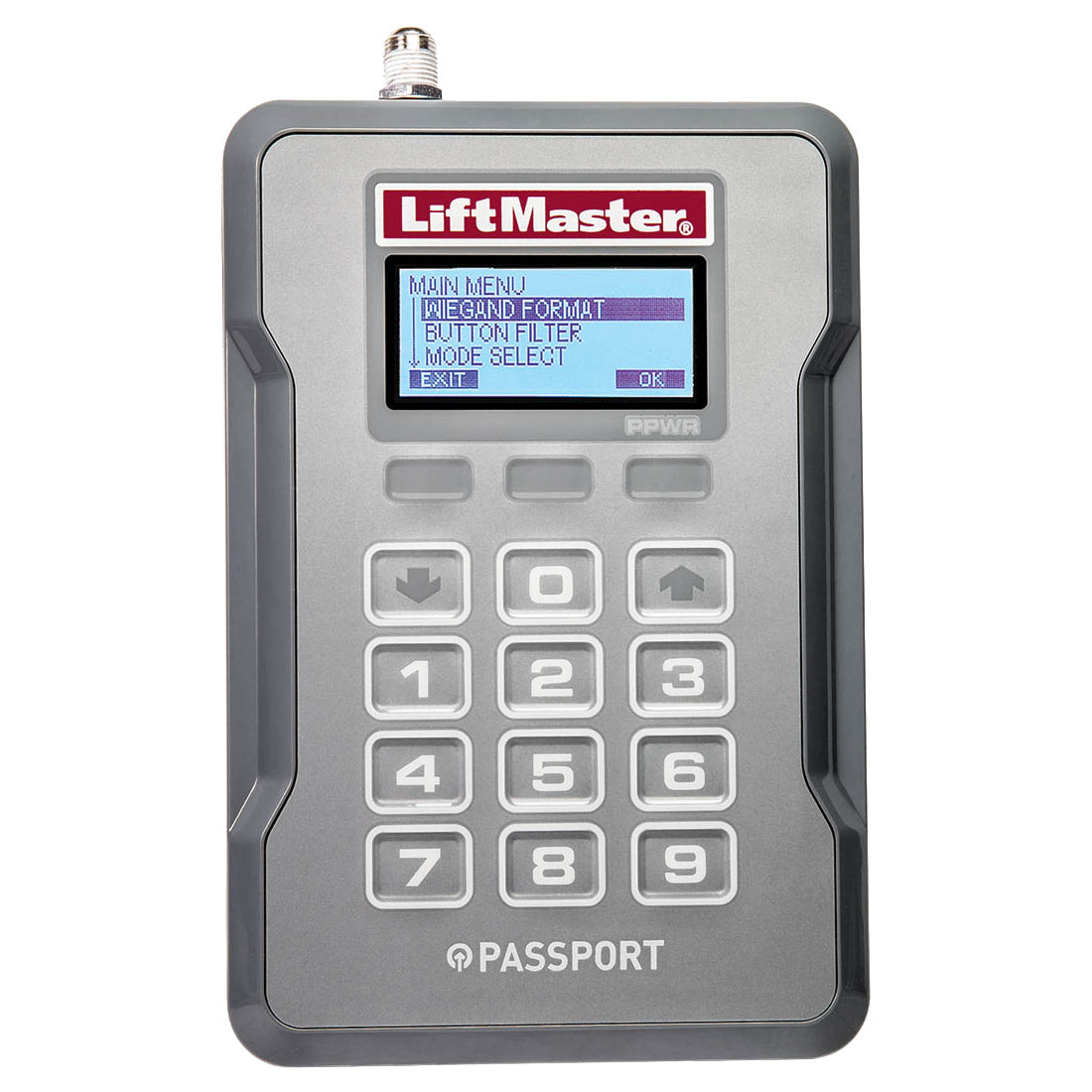 Receptor de pasaporte PPWR de Liftmaster con tecnología Security+ 2.0®