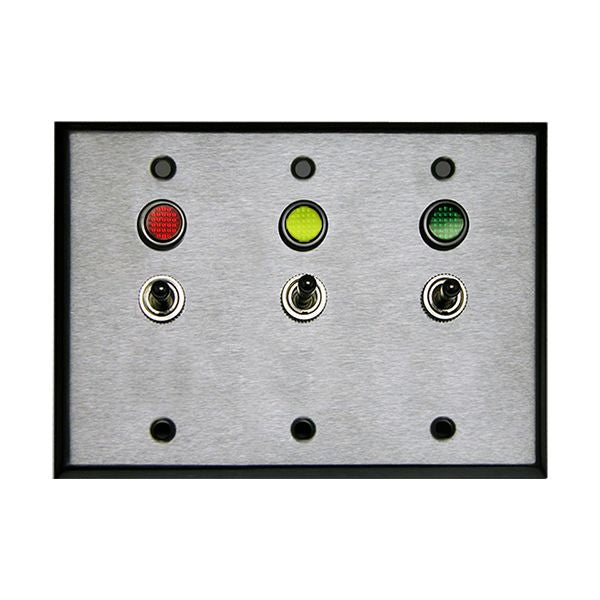 Interruptor de pared triple SPST de Signal Tech On/Off (triple banda)